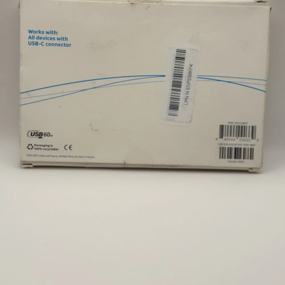 AT&T 6ft USB-C to USB-C Cable 3-Pack - White